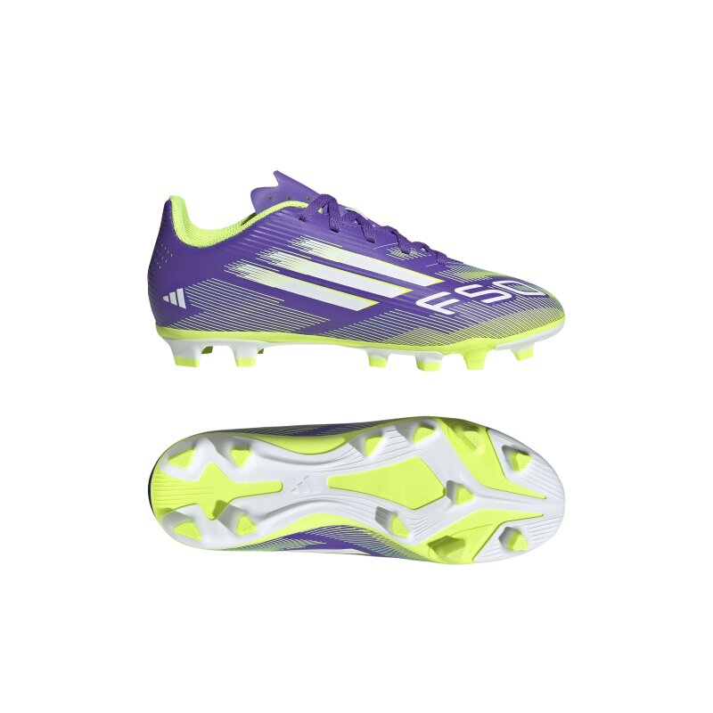 Adidas F50 Club Fg/Mg Mor Çocuk Krampon - 3