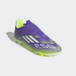 Adidas F50 Club Vel Mor Çocuk Krampon - 5