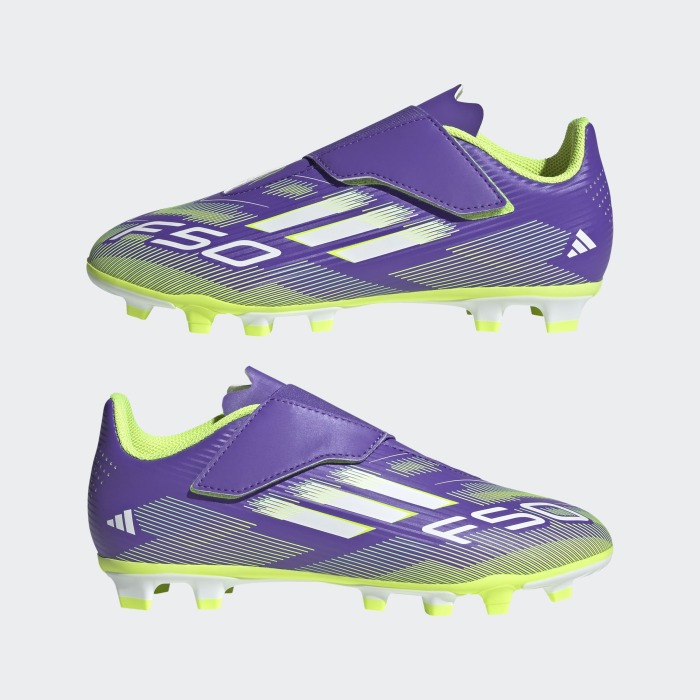 Adidas F50 Club Vel Mor Çocuk Krampon - 9
