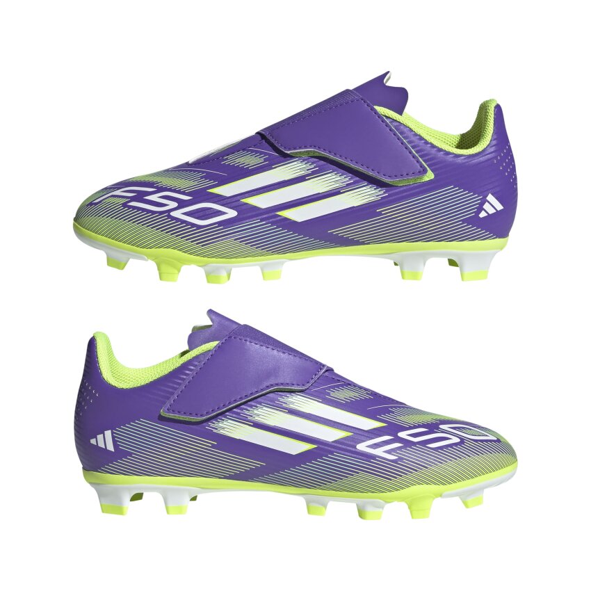 Adidas F50 Club Vel Mor Çocuk Krampon - 9