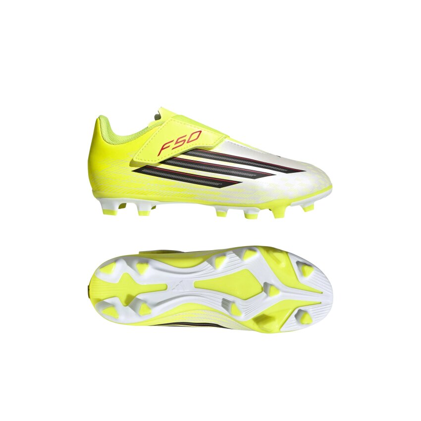 Adidas F50 Club Velcro Fg/Mg Sarı Çocuk Krampon - 3
