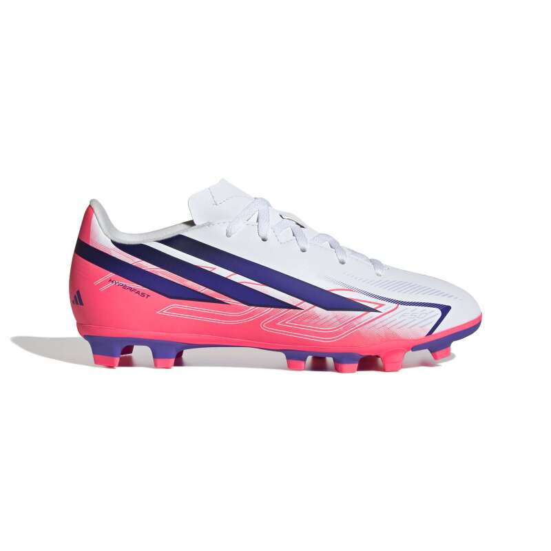 Adidas F50 Hyperfast Club Fg/Mg J Beyaz Çocuk Krampon - Adidas