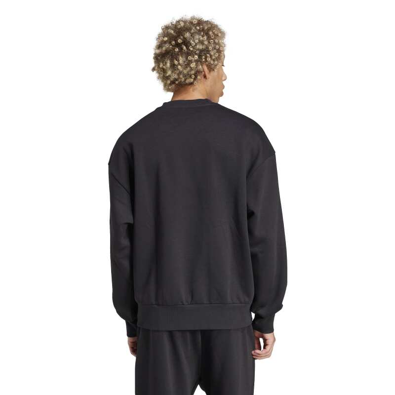 Adidas Felpa Girocollo Essentials Loose Siyah Erkek Sweatshirt - Adidas (1)