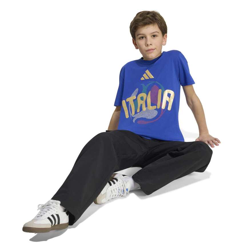 Adidas FIFA World Cup 2026 İtalya Mavi Çocuk Tshirt - 9