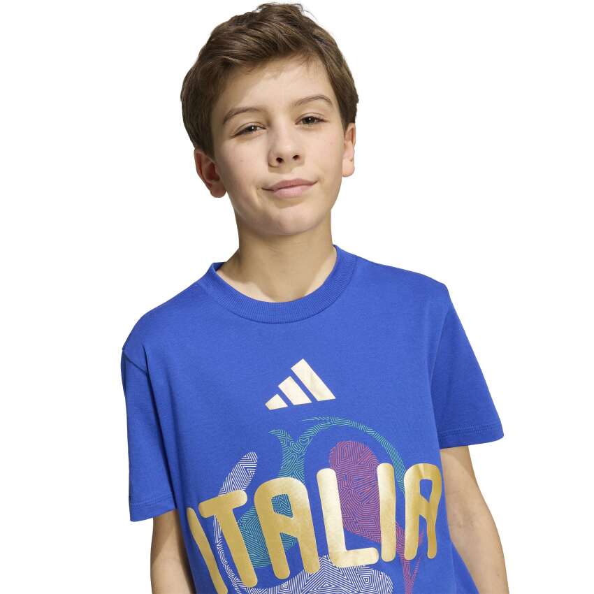 Adidas FIFA World Cup 2026 İtalya Mavi Çocuk Tshirt - 10