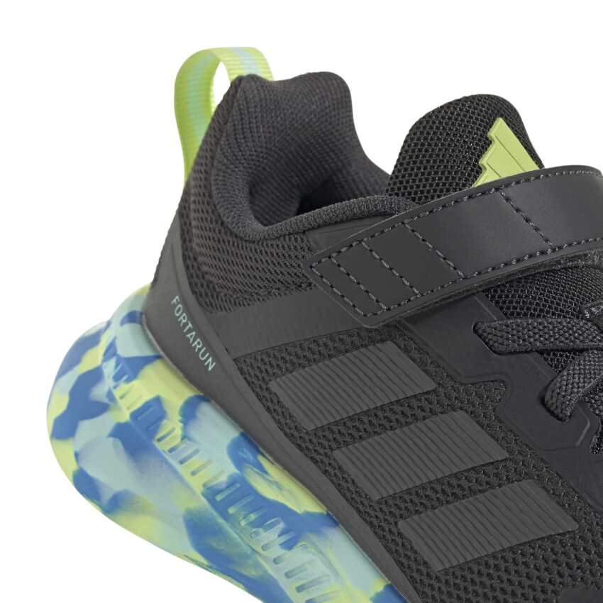Adidas FortaRun 4.0 EL Antrasit Çocuk Günlük Ayakkabı - 9