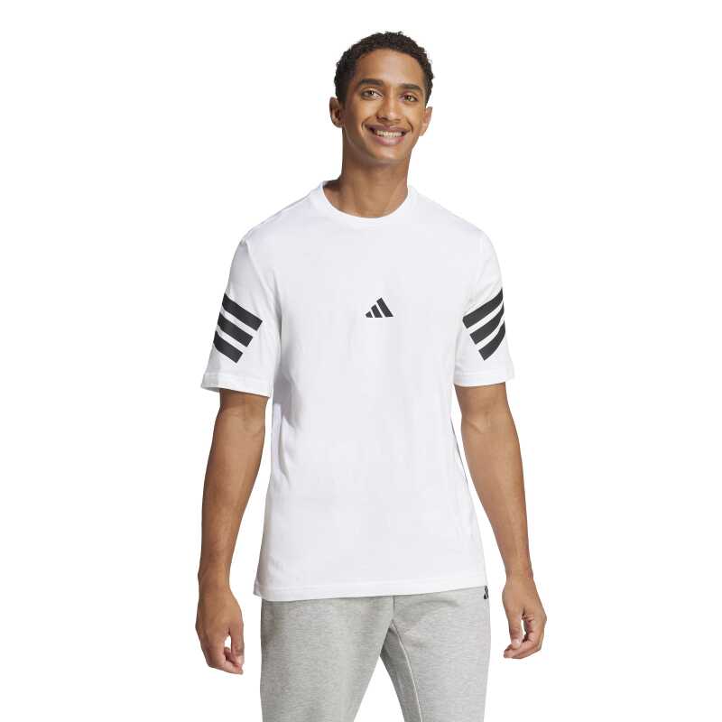 Adidas M FI 3S Reg T BEYAZ Erkek Tshirt - Adidas