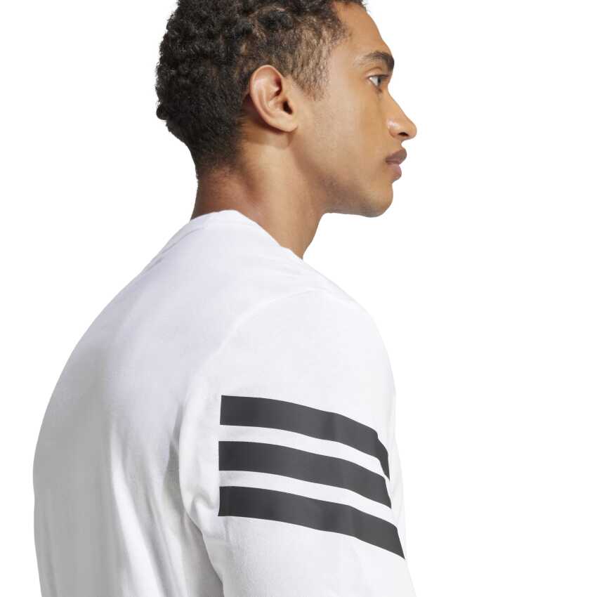 Adidas Future Icons 3-Stripes Beyaz Erkek Tshirt - 4