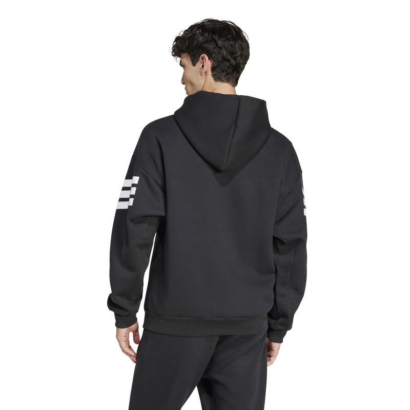 Adidas Future Icons 3-Stripes Full-Zip Siyah Erkek Sweatshirt - 2