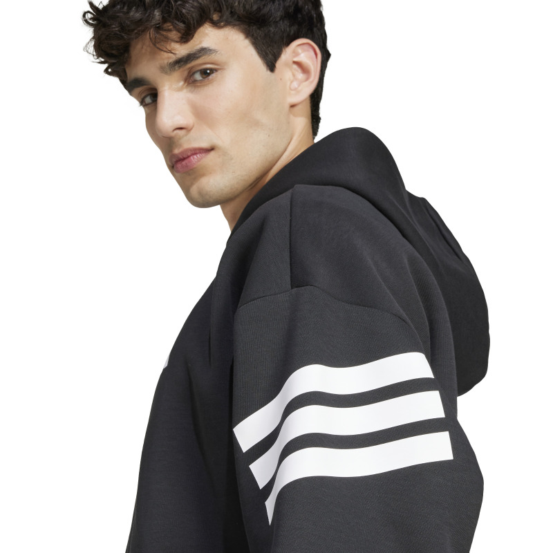 Adidas Future Icons 3-Stripes Full-Zip Siyah Erkek Sweatshirt - 4