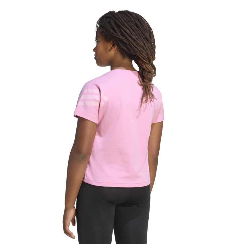 Adidas Future Icons 3-Stripes Pembe Çocuk Tshirt - 3