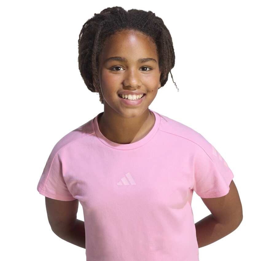 Adidas Future Icons 3-Stripes Pembe Çocuk Tshirt - 5