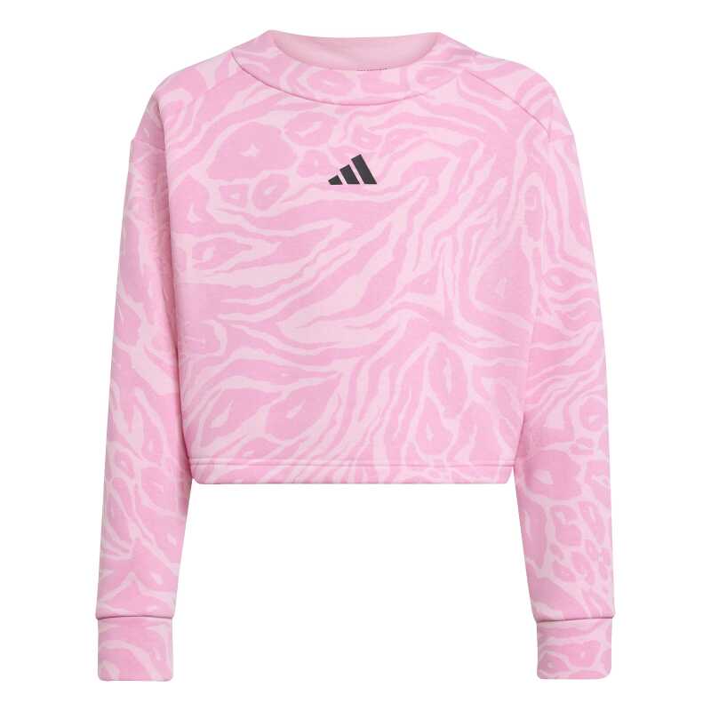 Adidas Future Icons Cropped Pembe Çocuk Sweatshirt - Adidas