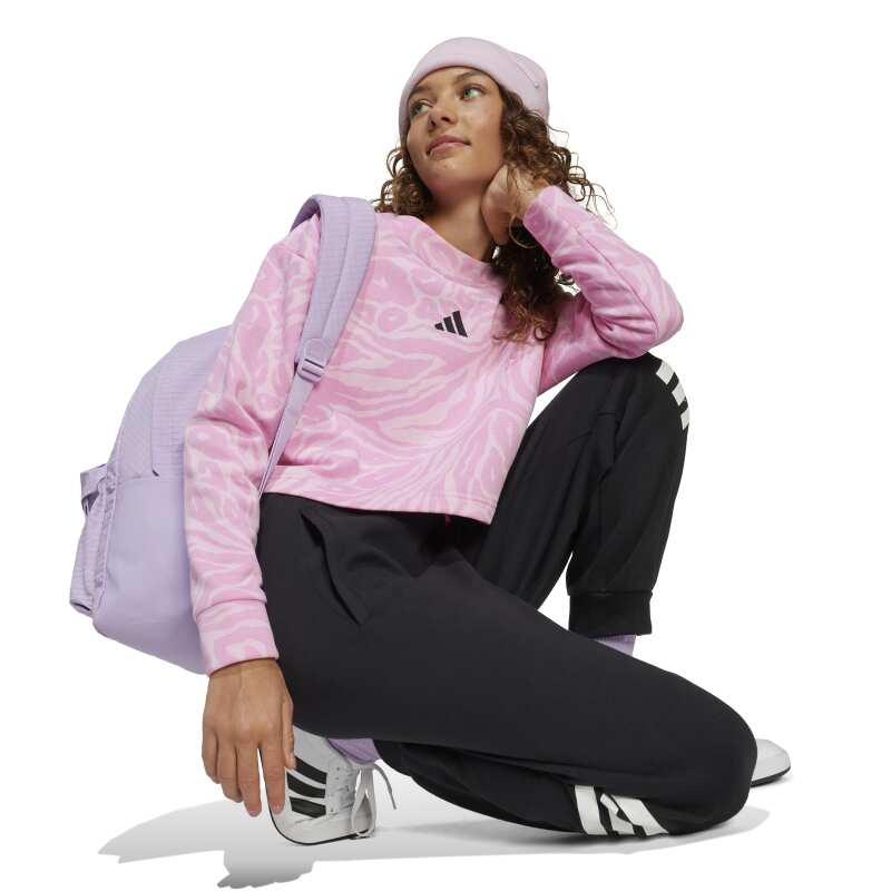 Adidas Future Icons Cropped Pembe Çocuk Sweatshirt - 6