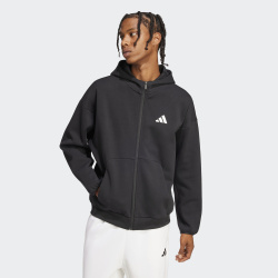 Adidas Future Icons Small Logo Full-Zip Siyah Erkek Sweatshirt - 1