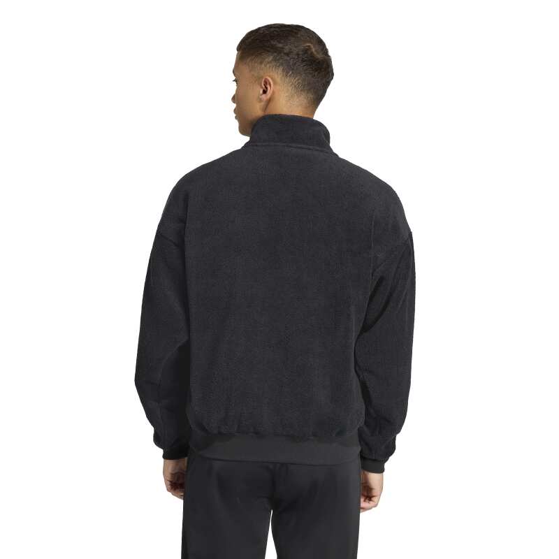 Adidas Future Icons Small Logo Low Pile Siyah Erkek Eşofman Üstü - 2