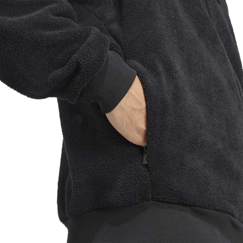 Adidas Future Icons Small Logo Low Pile Siyah Erkek Eşofman Üstü - 5