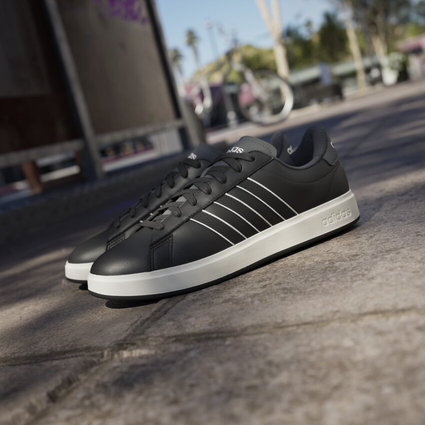 Adidas Grand Court 2.0 Siyah Erkek Günlük Ayakkabı - 9