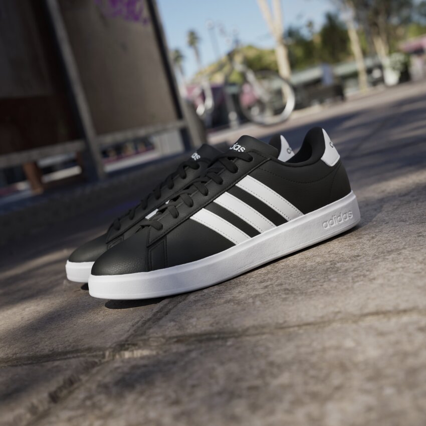 Adidas Grand Court 2.0 Siyah Erkek Günlük Ayakkabı - 8