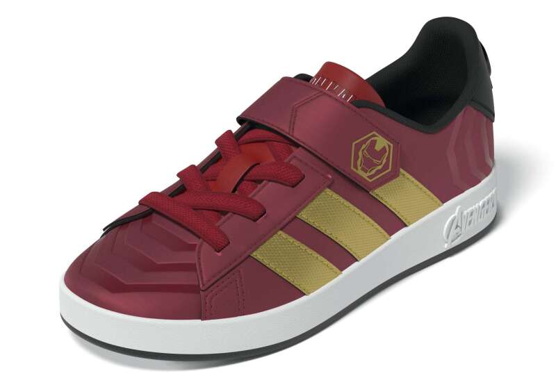 Adidas Grand Court Iron Man El Kırmızı Çocuk Günlük Ayakkabı - 5