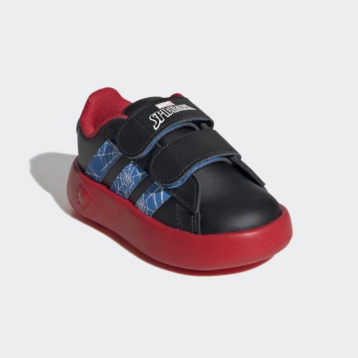 Adidas Grand Court Spider-Man Siyah Çocuk Günlük Ayakkabı - 6