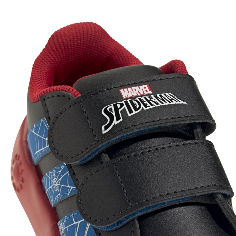 Adidas Grand Court Spider-Man Siyah Çocuk Günlük Ayakkabı - 7