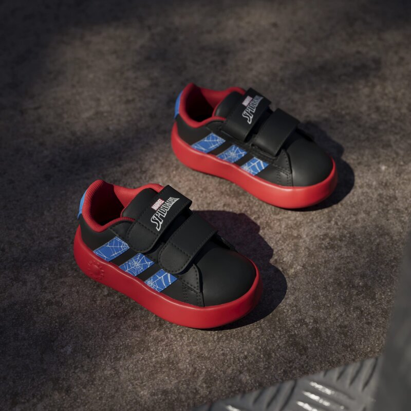 Adidas Grand Court Spider-Man Siyah Çocuk Günlük Ayakkabı - 12