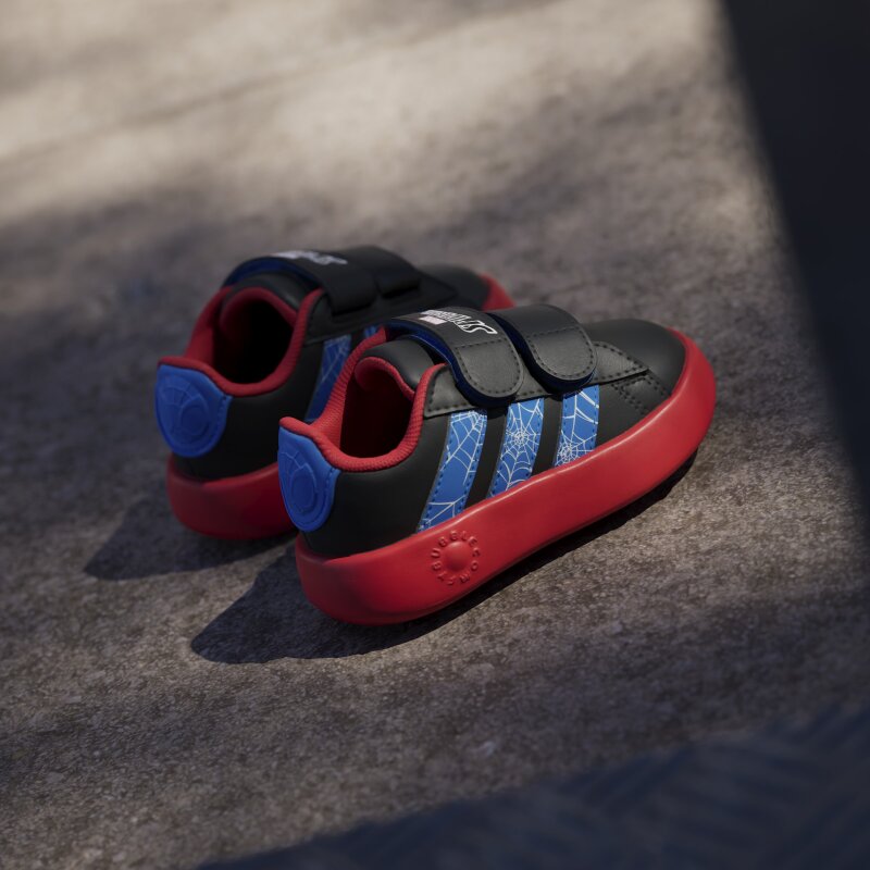 Adidas Grand Court Spider-Man Siyah Çocuk Günlük Ayakkabı - 13