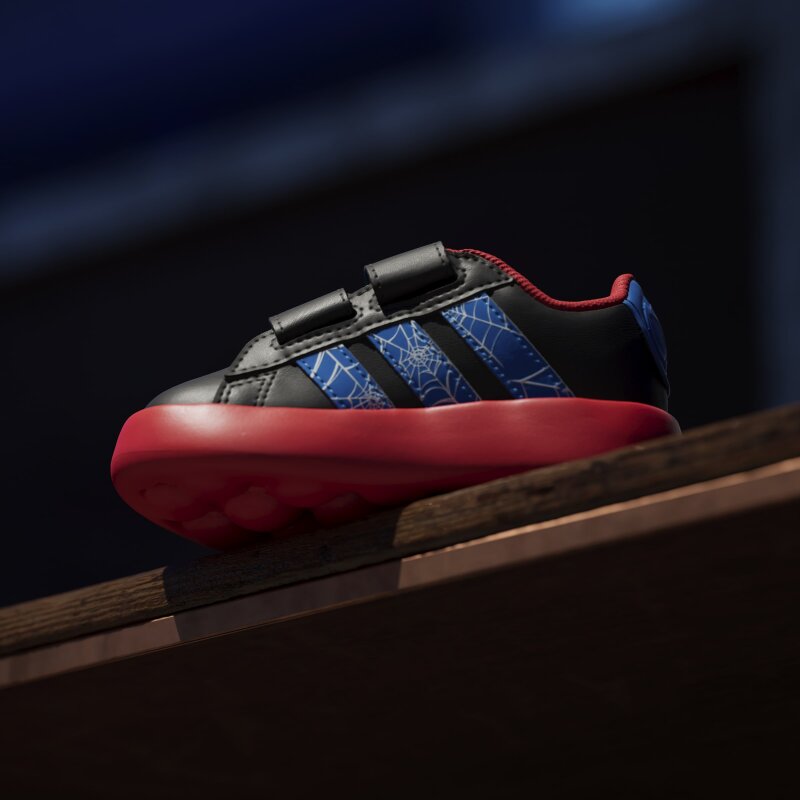 Adidas Grand Court Spider-Man Siyah Çocuk Günlük Ayakkabı - 14