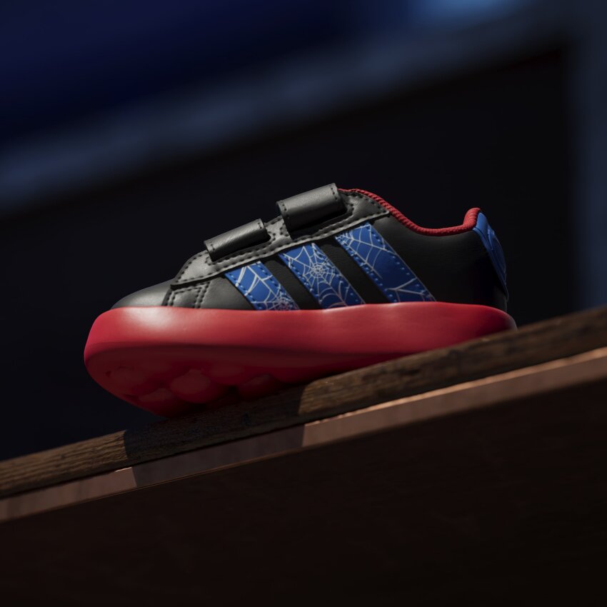 Adidas Grand Court Spider-Man Siyah Çocuk Günlük Ayakkabı - 14