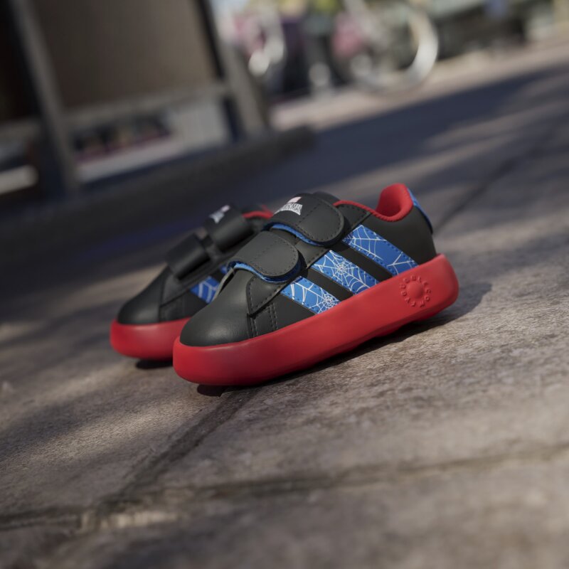 Adidas Grand Court Spider-Man Siyah Çocuk Günlük Ayakkabı - 15