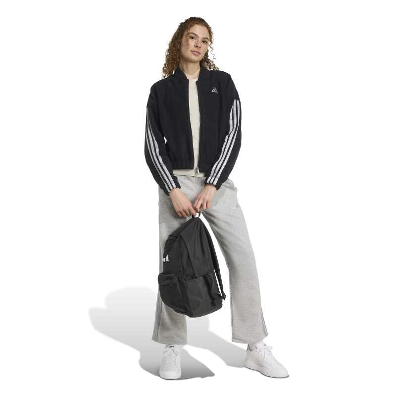 Adidas Holiday High Pile Fleece Full-Zip Siyah Kadın Sweatshirt - 5