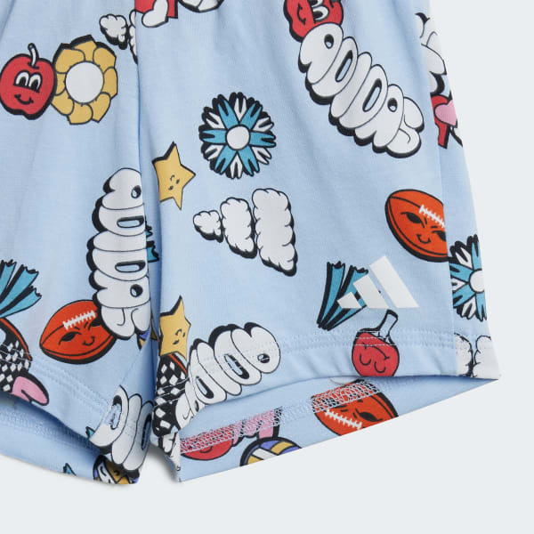 Adidas I Fun Aop Set Çocuk Şort Tshirt Takım - 2