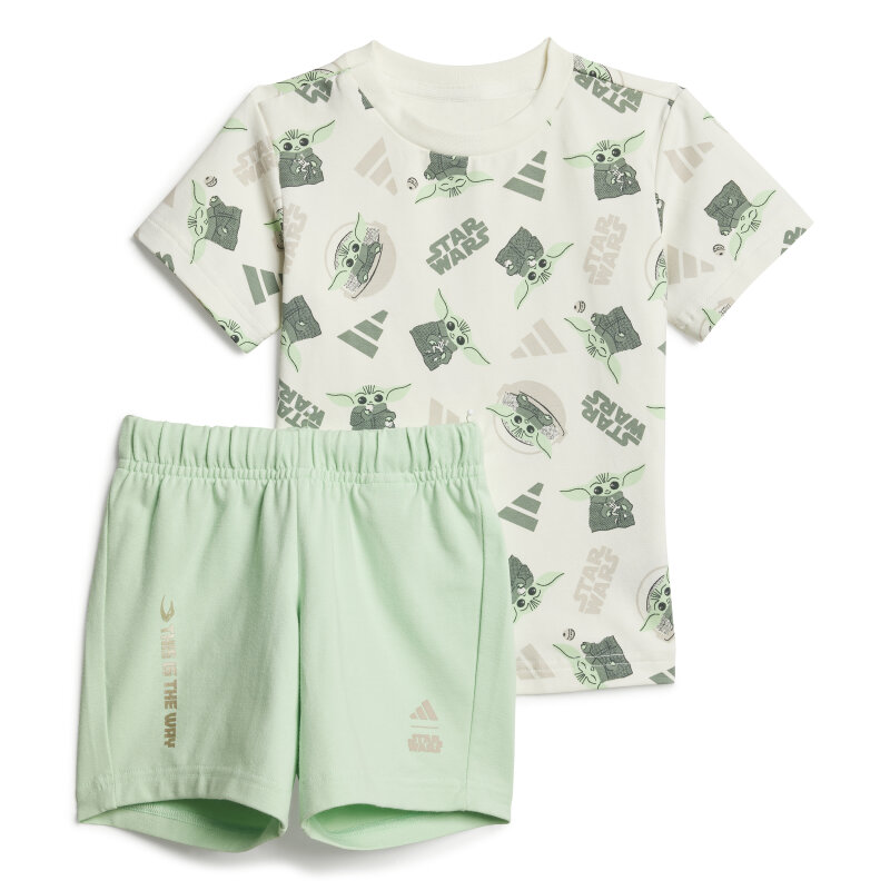 Adidas Star Wars Mandalorian Çocuk Şort Tshirt Takım - Adidas