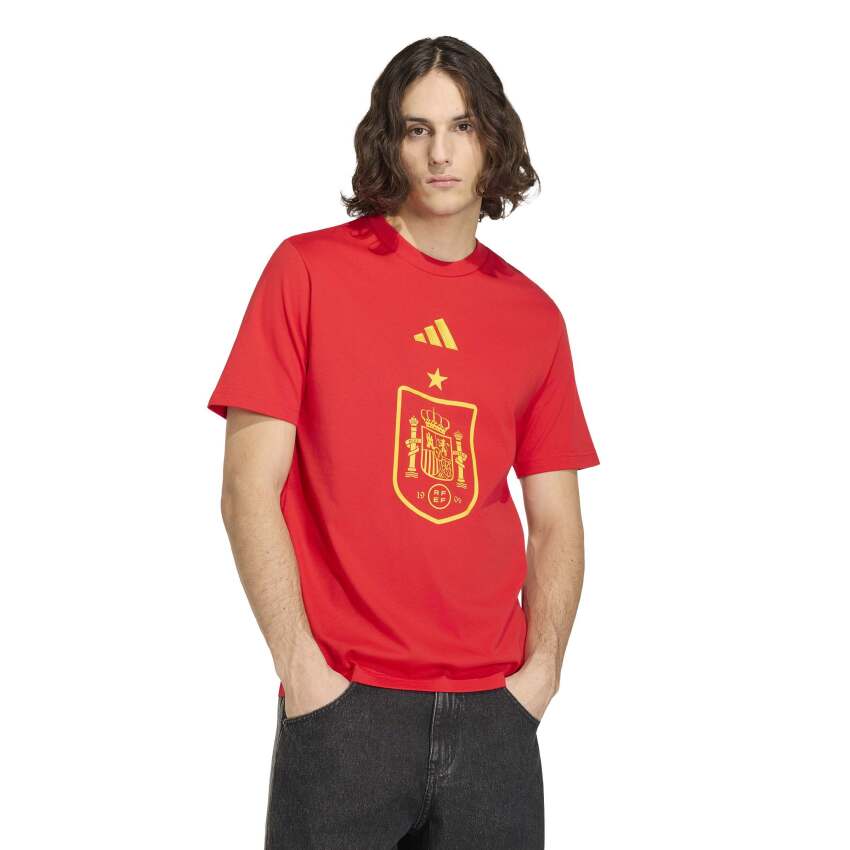 Adidas İspanya DNA Graphic Kırmızı Erkek Tshirt - 1