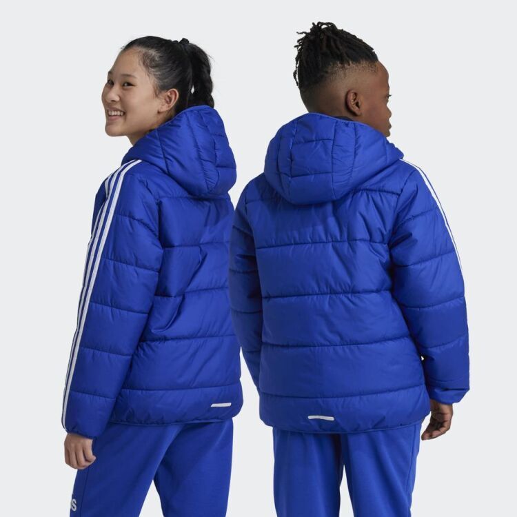 Adidas Essentials 3-Stripes Padded Mavi Çocuk Mont - 2