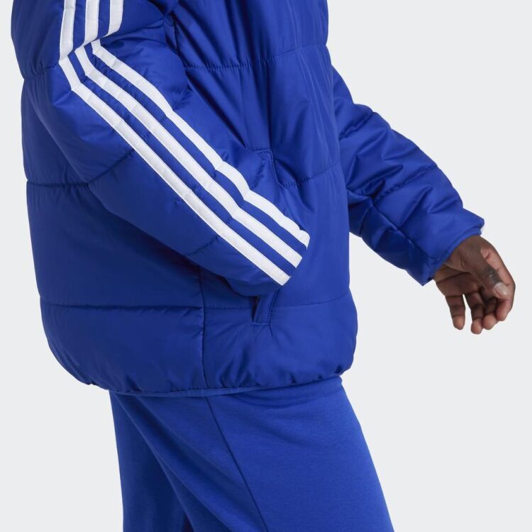 Adidas Essentials 3-Stripes Padded Mavi Çocuk Mont - 5