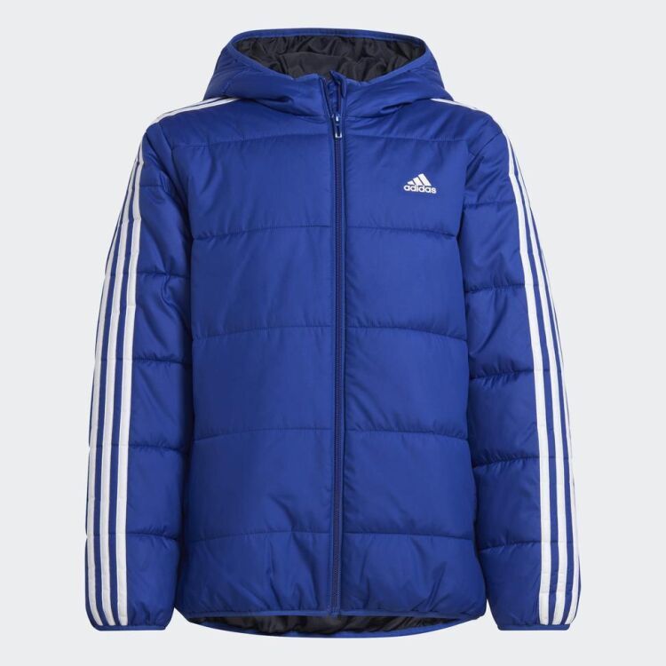 Adidas Essentials 3-Stripes Padded Mavi Çocuk Mont - 6