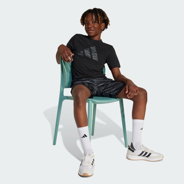 Adidas Train Essentials Camo-Print Çocuk Tshirt - 5