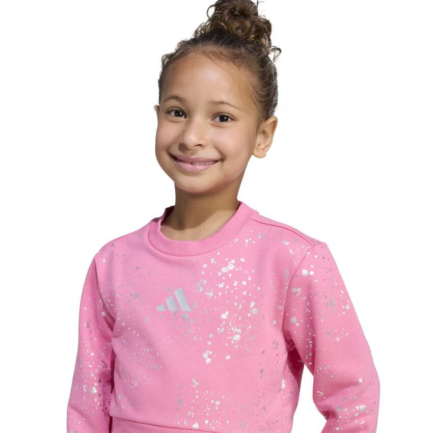 Adidas Lg Glam Set Pembe Çocuk Eşofman Takımı - 4