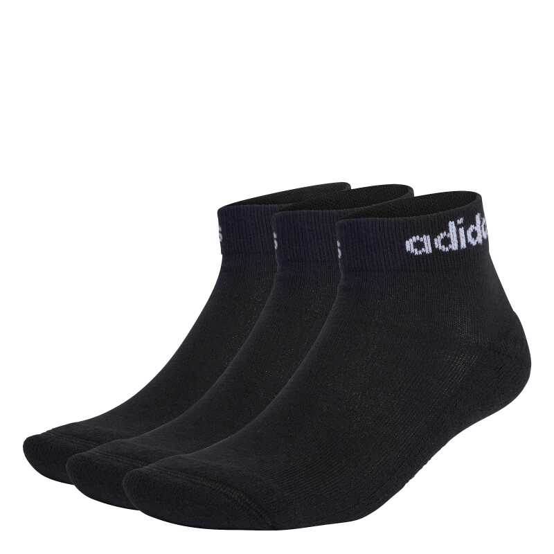Adidas Linear Ankle Cushioned 3P Siyah Çorap - Adidas
