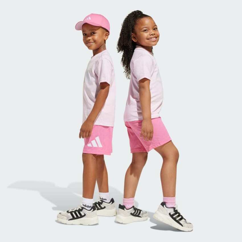 Adidas LK Bl T-Set 160 Çocuk Şort Tshirt Takım - 3