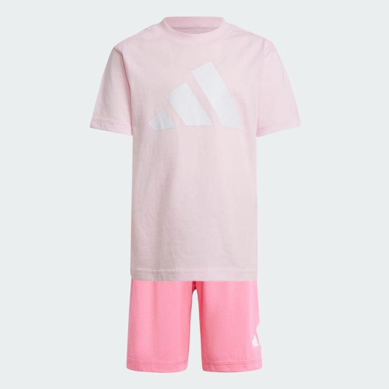 Adidas LK Bl T-Set 160 Çocuk Şort Tshirt Takım - 5