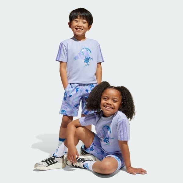 Adidas x Disney Lilo and Stitch Çocuk Şort Tshirt Takım - Adidas