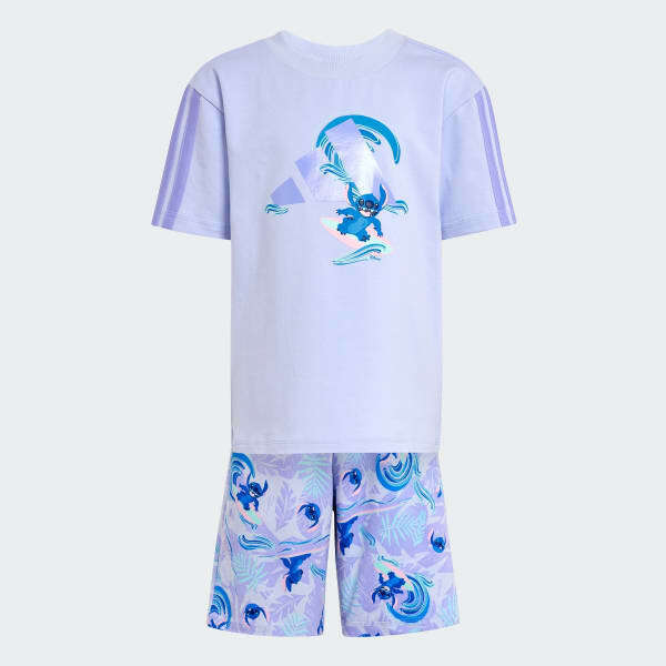 Adidas x Disney Lilo and Stitch Çocuk Şort Tshirt Takım - 4