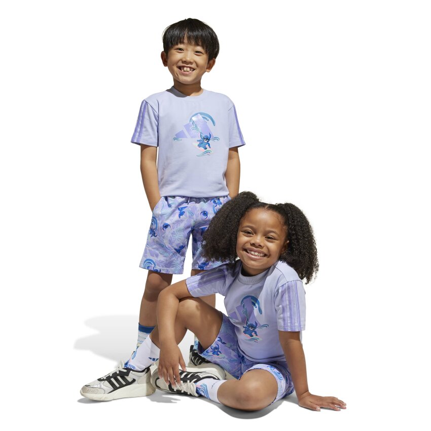 Adidas x Disney Lilo and Stitch Çocuk Şort Tshirt Takım - 7