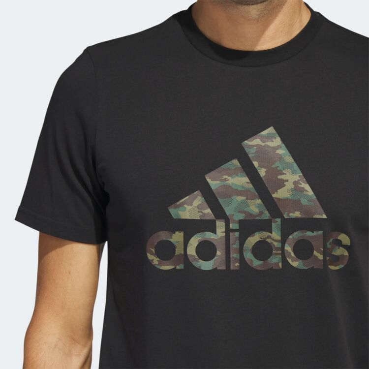 Adidas M CAMO G T SİYAH Erkek Tshirt - 5