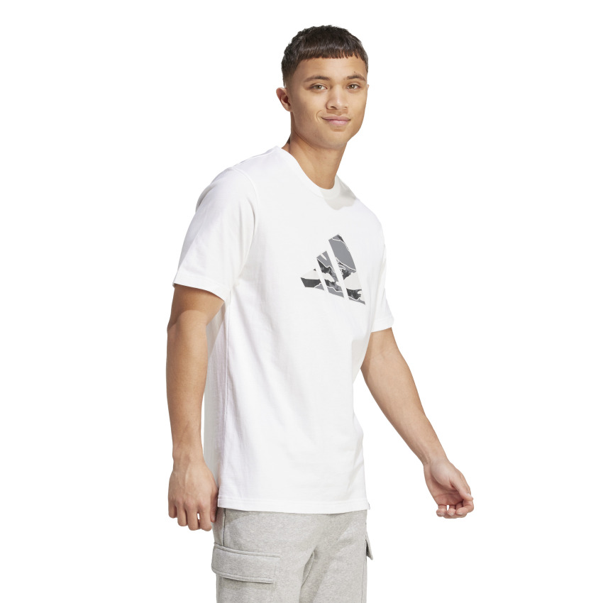 Adidas M Camo Logo T BEYAZ Erkek Tshirt - 3