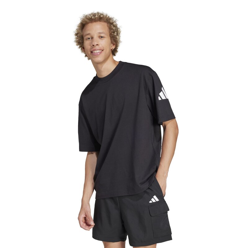 Adidas Essentials Loose Fit 3 Bar Logo Erkek Tshirt - 1