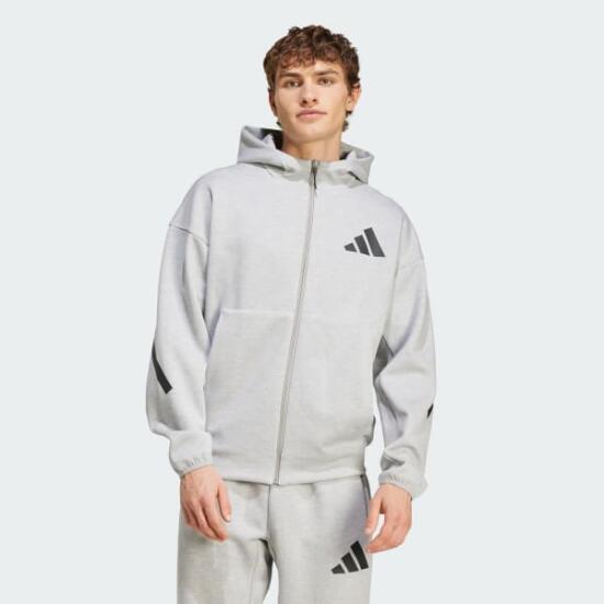 Adidas M Z.N.E. FZ Gri Erkek Eşofman Üstü - 1